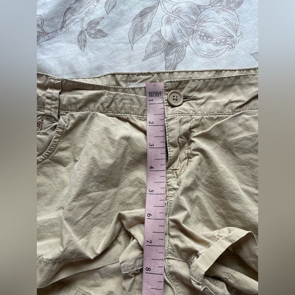 Y2K Mossimo Supply Khaki Low Rise Floral Patchwork Micro Mini Shorts 5 Cottage - Picture 3 of 10